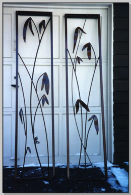 Dragonfly and Bamboo trellis - 7' H x 4' W